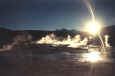 Sunrise over the Geysers